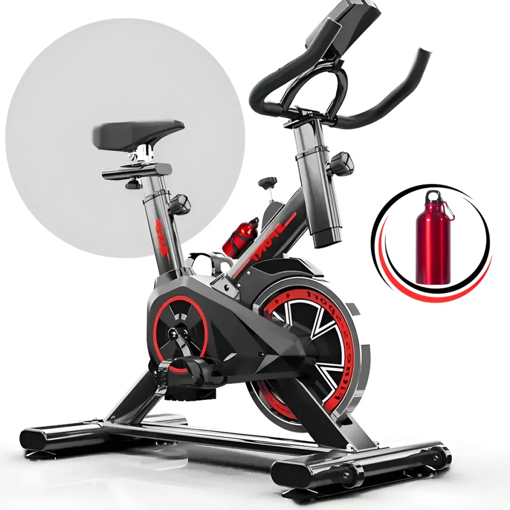 Bicicleta ergométrica Epsilon Redfin 8kg base estável cardio musculação