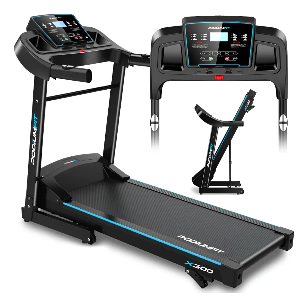 Esteira ergométrica Podiumfit X300 silenciosa dobrável 12km